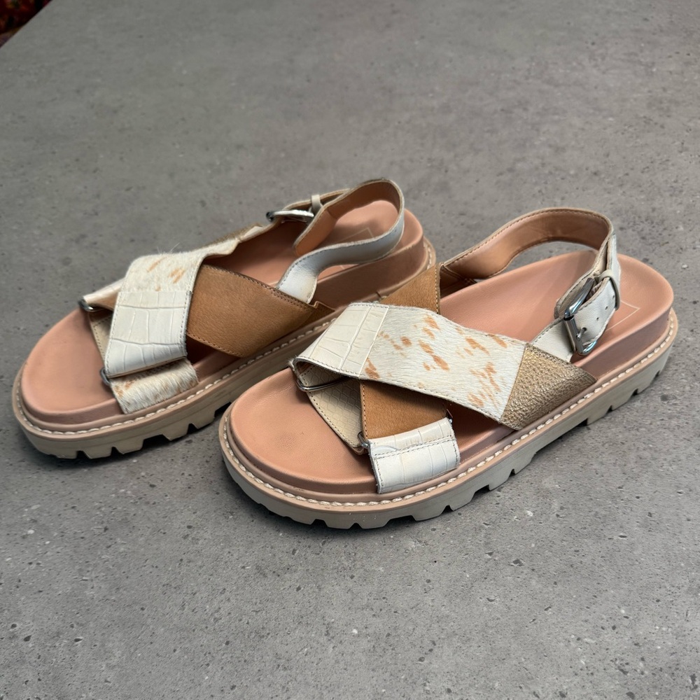 Dolce Vita Patchwork Platform Sandals - image 7